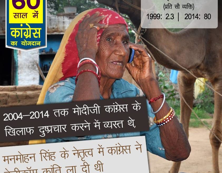 Telecom revolution was brought under the leadership of Manmohan Singh 60 years congress rule india, 60 years of congress rule in India, 60 years of congress rule in India, 60 years of congress, 60 years of congress strong democracy, 60 years of congress rule India, Economic liberalization, Roads Increase in India, 60 years congress rule India Coal and lignite increase, 60 years congress rule India bring RTI, 60 years congress rule India Milk Production Increase, MANREGA for poor people, 60 years congress rule India Banking sector nationalization
